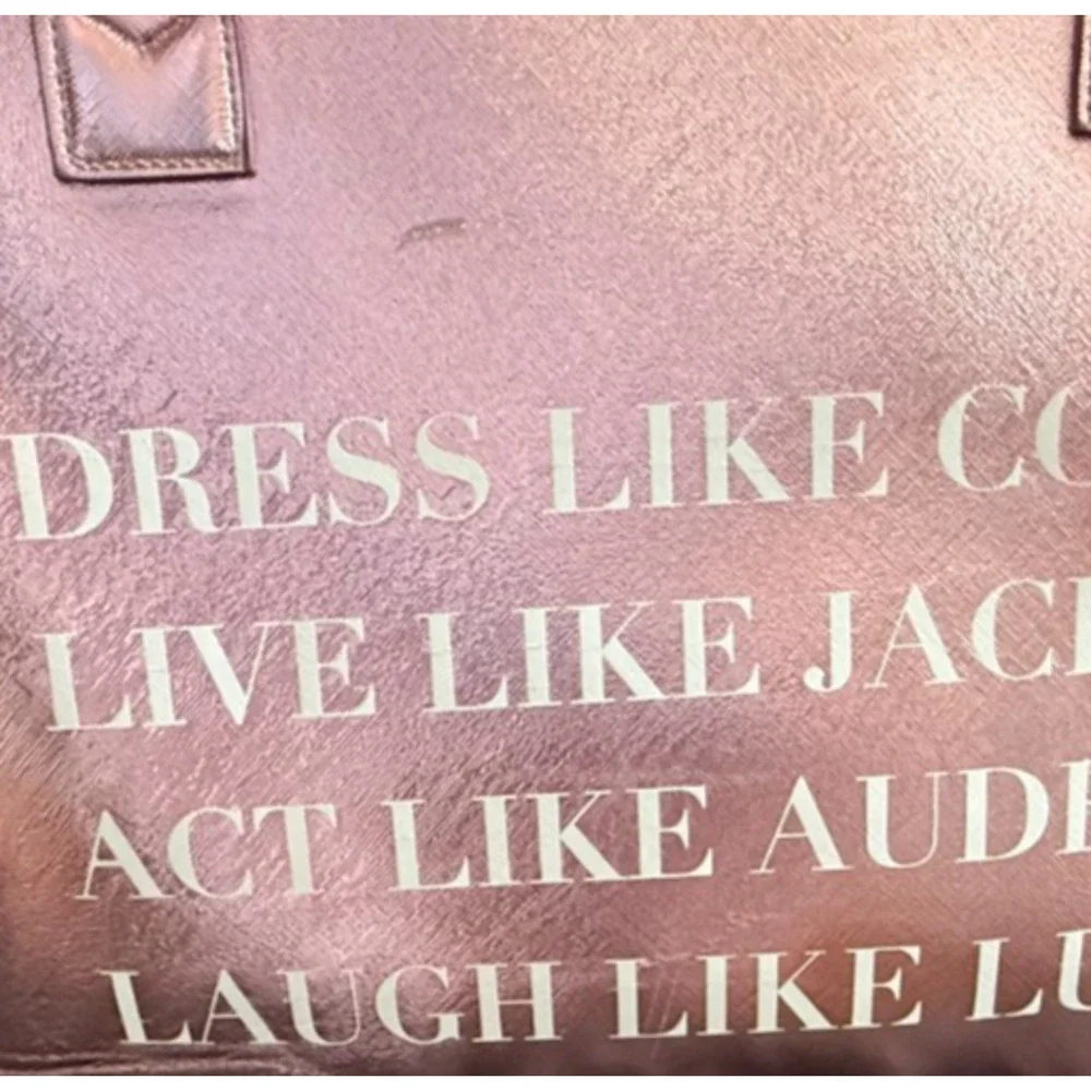 Los Angeles Trading Company Pink Vegan Leather Tote Coco Jackie Audrey Lucy NWT